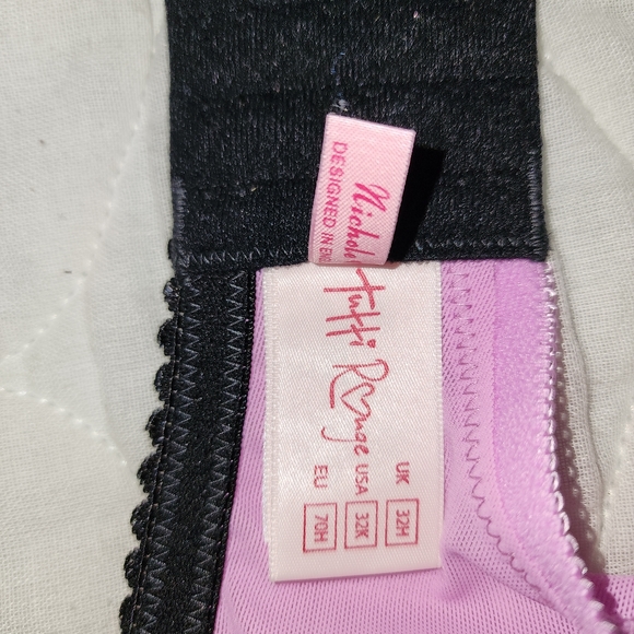 Tutti Rouge Nichole Parma Violet Bra B2233 Color Pink/Black Size 32H UK/32K US - Picture 5 of 5